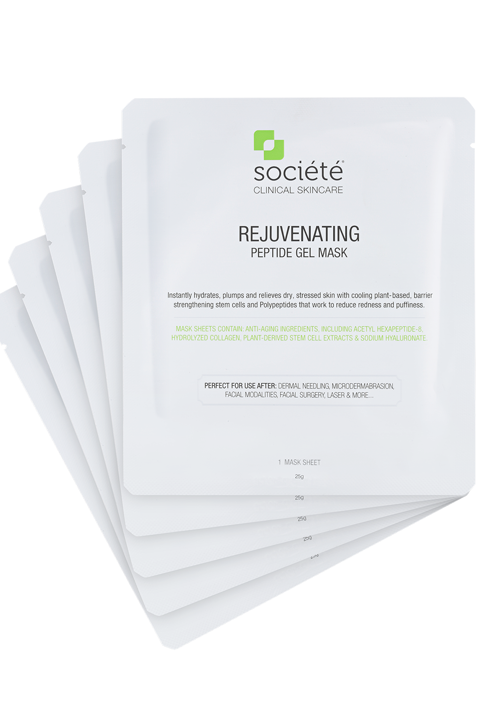 Societe Rejuvenating Peptide Gel Mask- 5 Pack